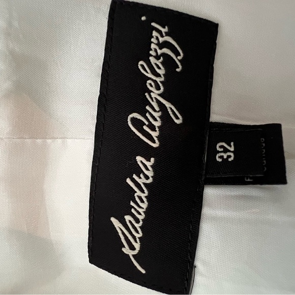 Sandra Augelozzi white cotton blazer, silver buttons, fully lined - Picture 4 of 5